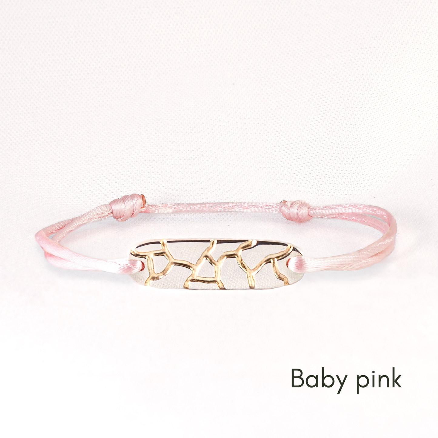 Bracelet réglable en argent 925 et or 18k recyclés