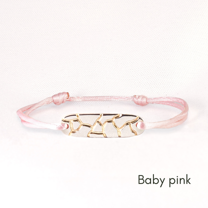 Bracelet réglable en argent 925 et or 18k recyclés