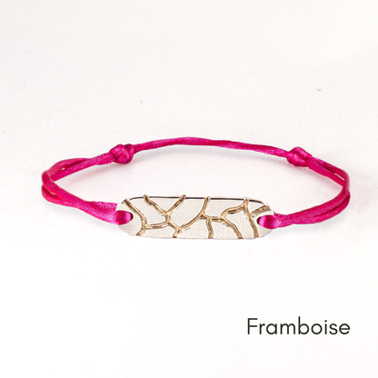 Bracelet réglable en argent 925 et or 18k recyclés