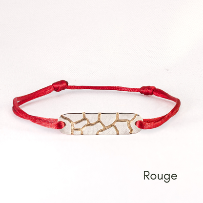 Bracelet réglable en argent 925 et or 18k recyclés